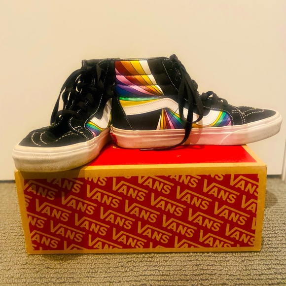 Multi color Vans really great condition - Picture 1 of 5